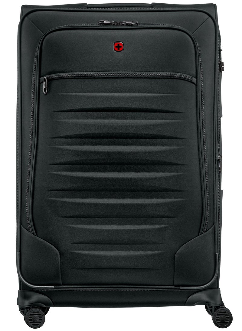 Wenger Checklite II 80 Cm 4-Double Wheeled Expandable Softside Check-In Luggage Trolley - Black - Image 2